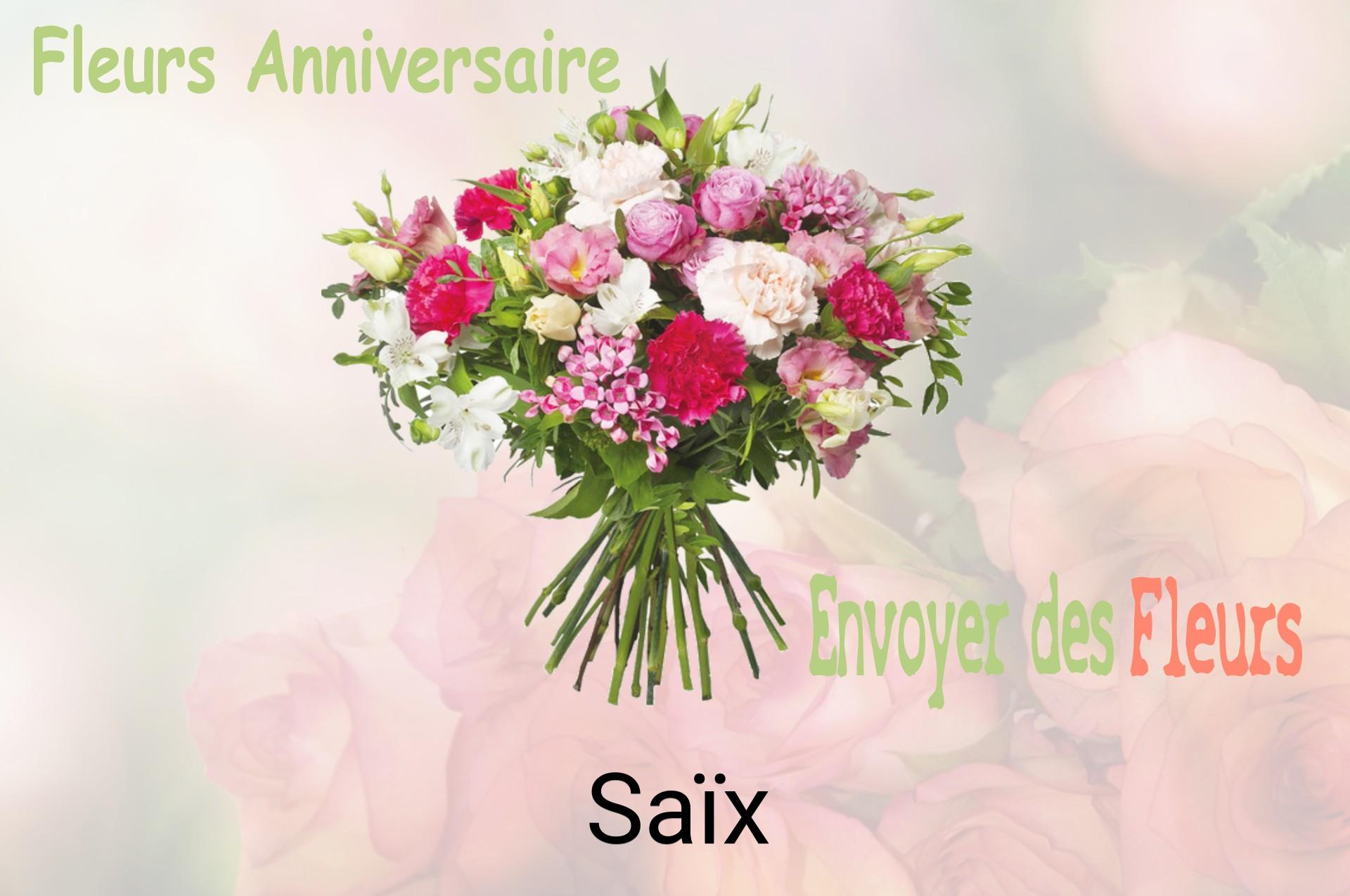 Bouquet de fleurs d’anniversaire livré à Saïx