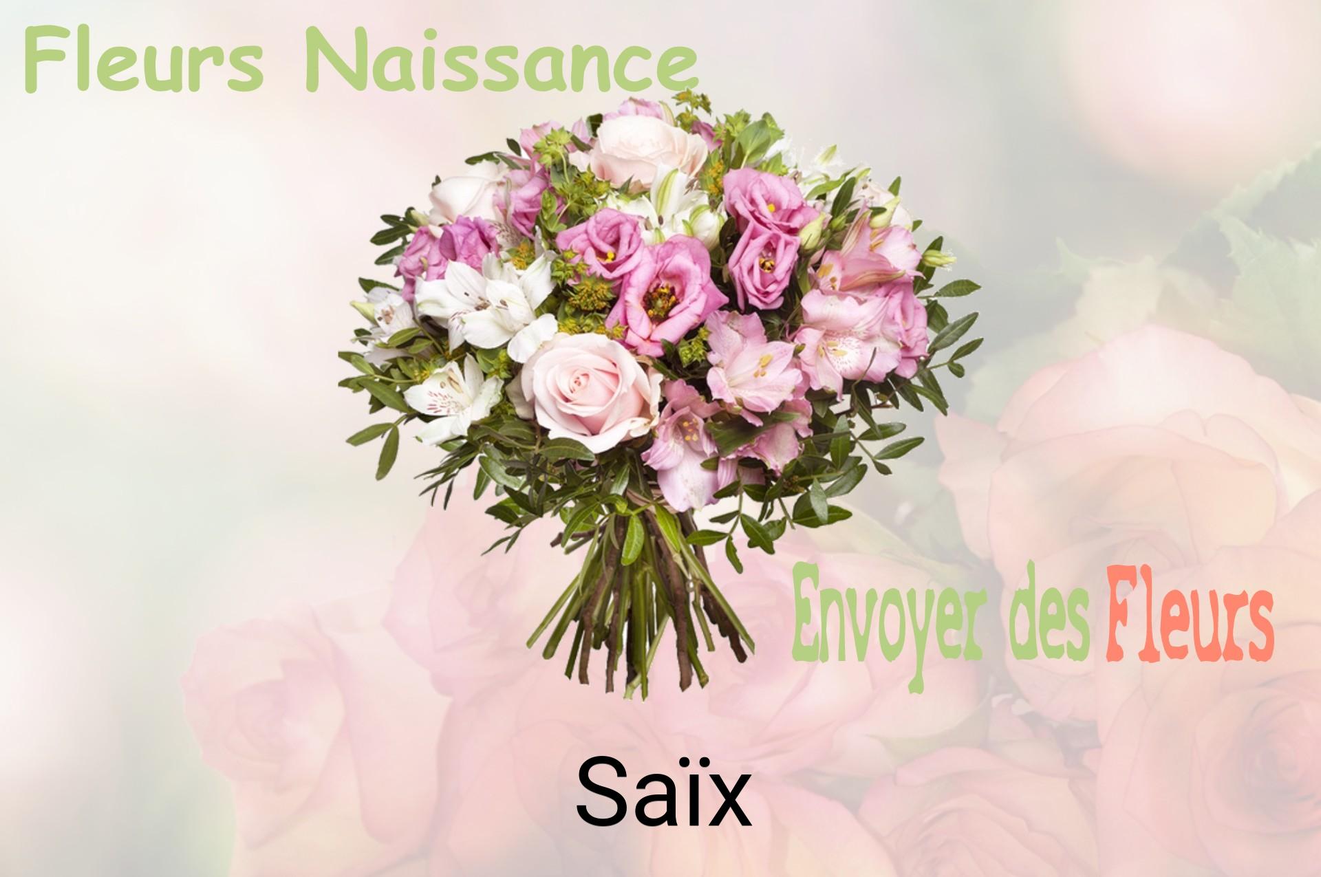 Bouquet de fleurs de naissance livré à Saïx